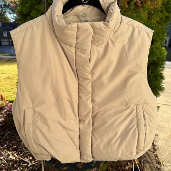 Mono B | Tan | Cropped | Vest | S | Never Worn | Excellent Condition - Picture 2 of 6